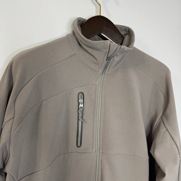 Salomon Gray Soft Shell Full Zip Jacket Grey Men's L - Picture 4 of 11